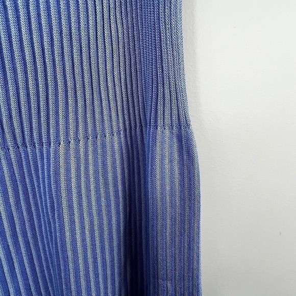 Misook Periwinkle Rib Knit Straight Midi Skirt Size M Blue Purple - Picture 4 of 11